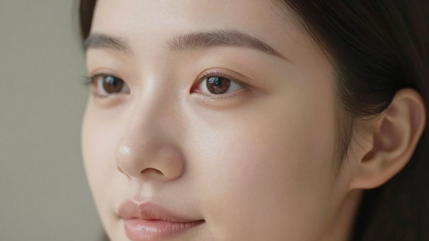 Woman with firm, lifted, and radiant skin.