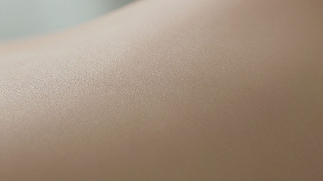 Close-up of skin texture and tone.