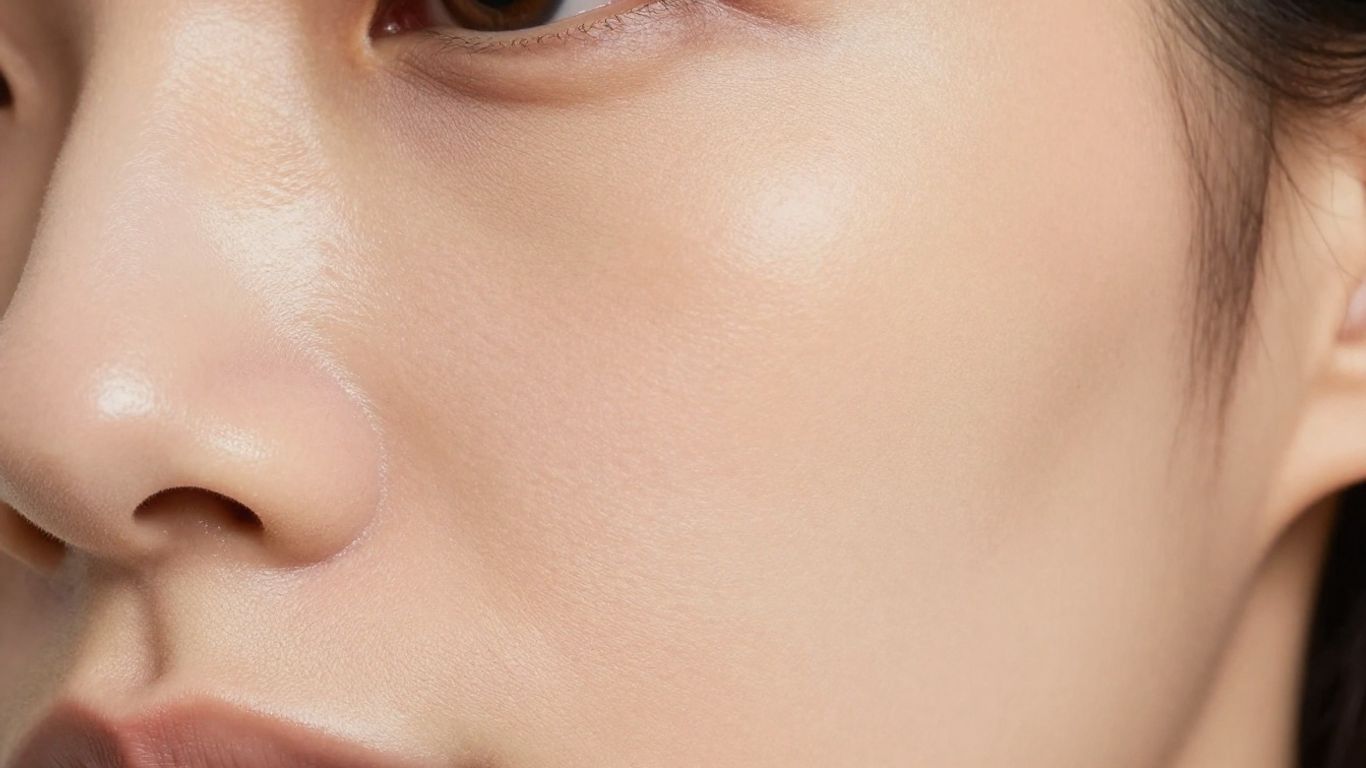 GHK-Cu peptide injection before and after skin results.
