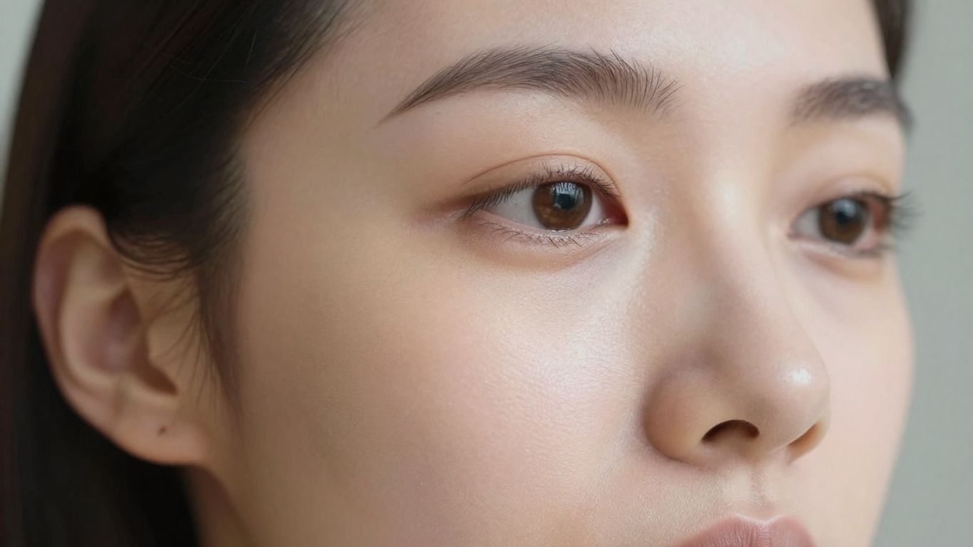Woman with glowing skin after peptide facial treatment.