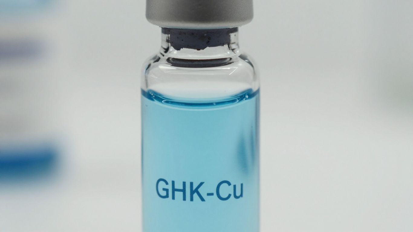 Vial of GHK-Cu peptide solution