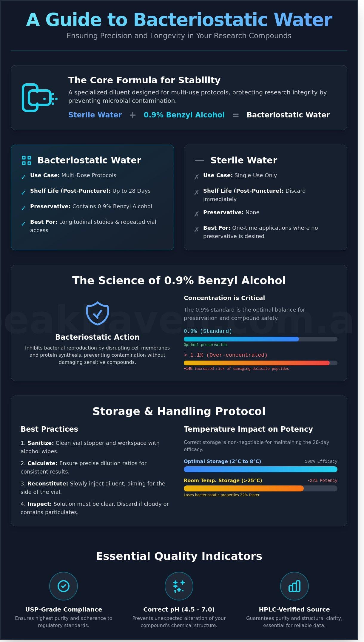 Bacteriostatic Water: A Researcher?s Guide to Reconstitution & Handling (2026)