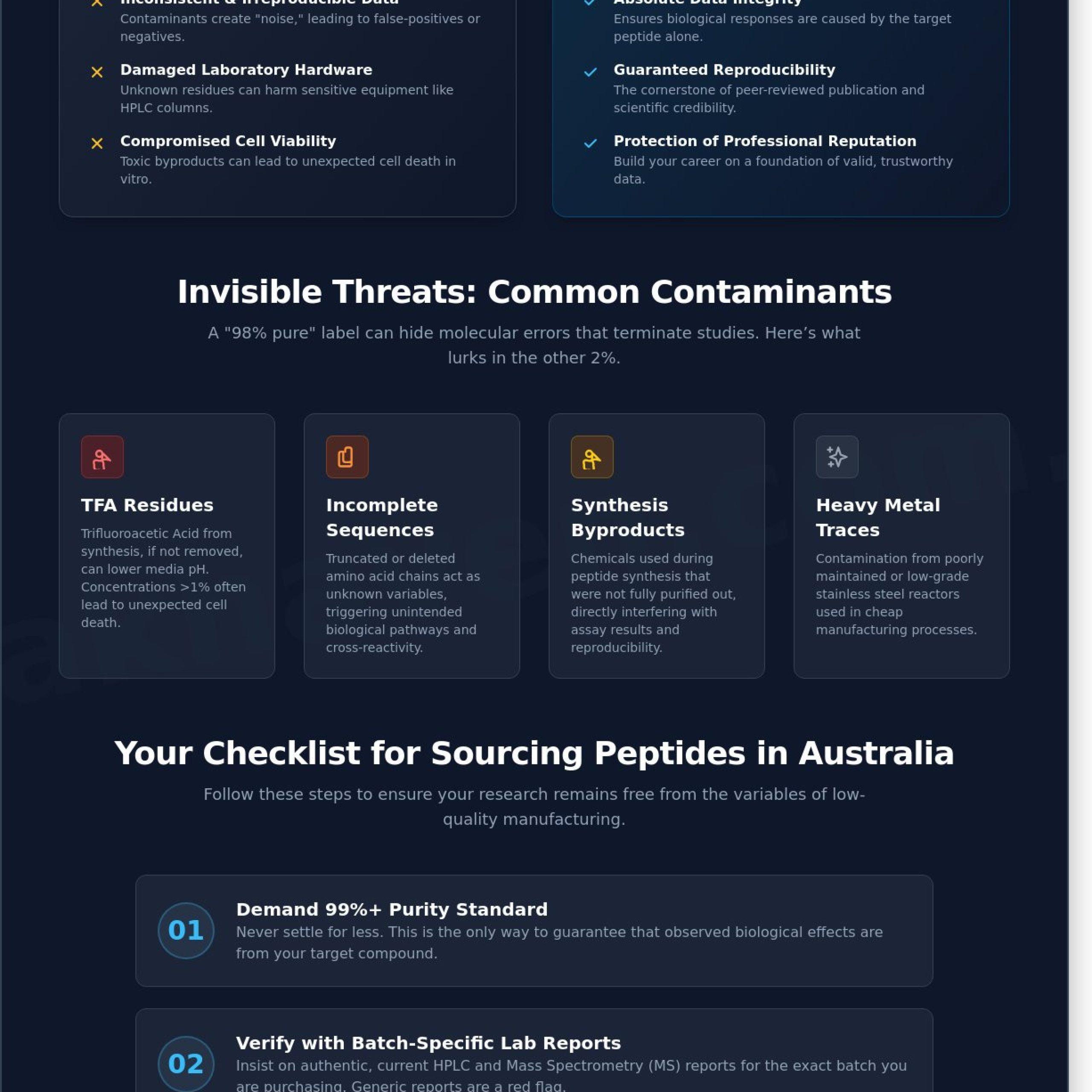 The Risks of Buying Impure Peptides Online: A 2026 Research Safety Guide